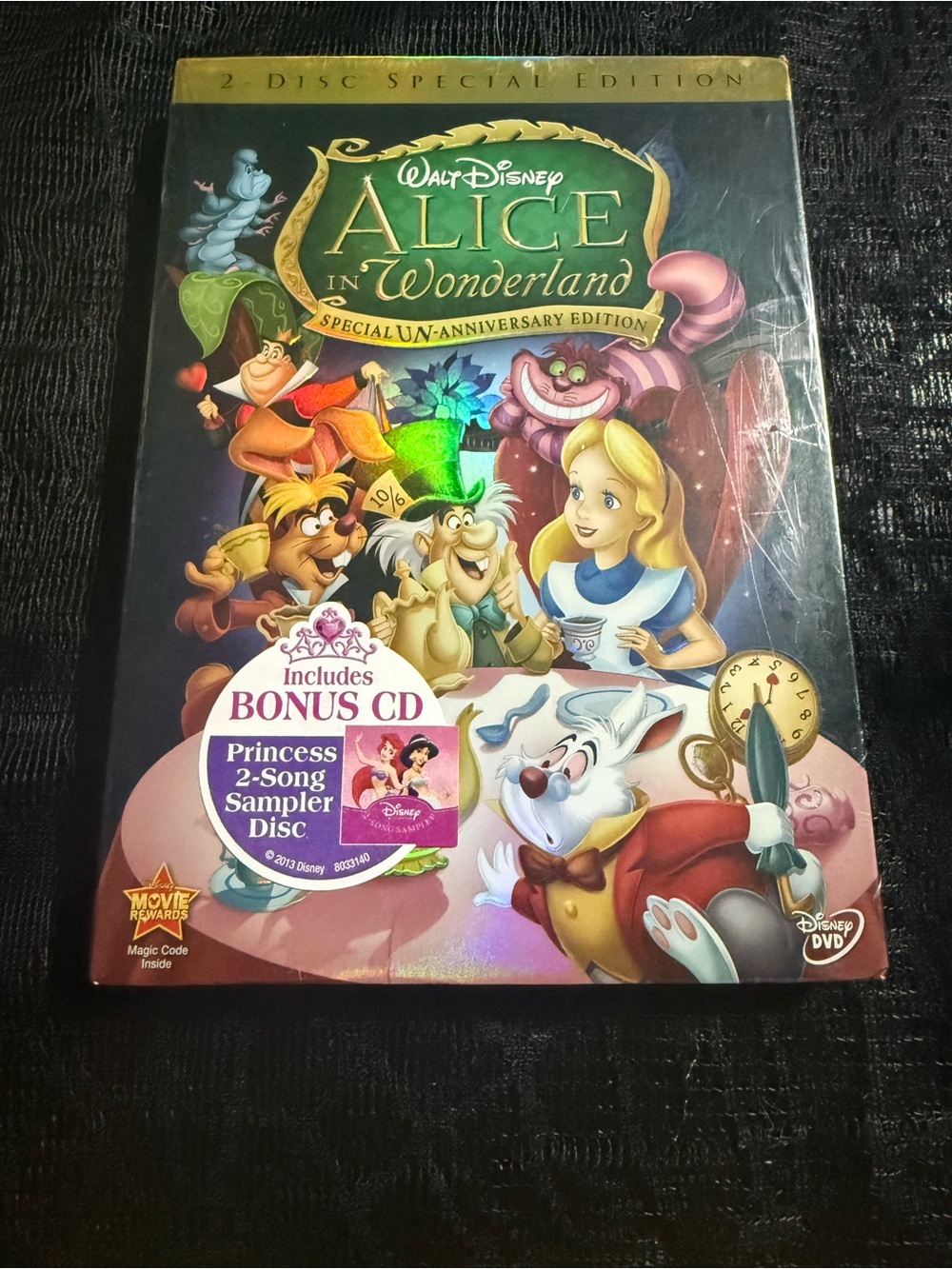 Walt Disneys Alice In Wonderland un-anniversary 2 disc dvd set new sealed bx5